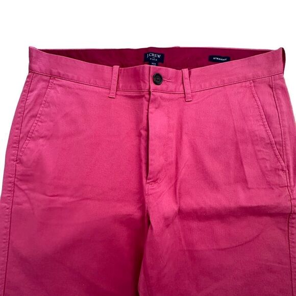 J. Crew ~ Straight Leg Men”s Chino pants ~ muted red color ~ size 33/32 - Picture 2 of 7